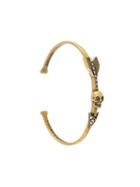 Alexander Mcqueen Skull And Arrow Bracelet, Women's, Metallic