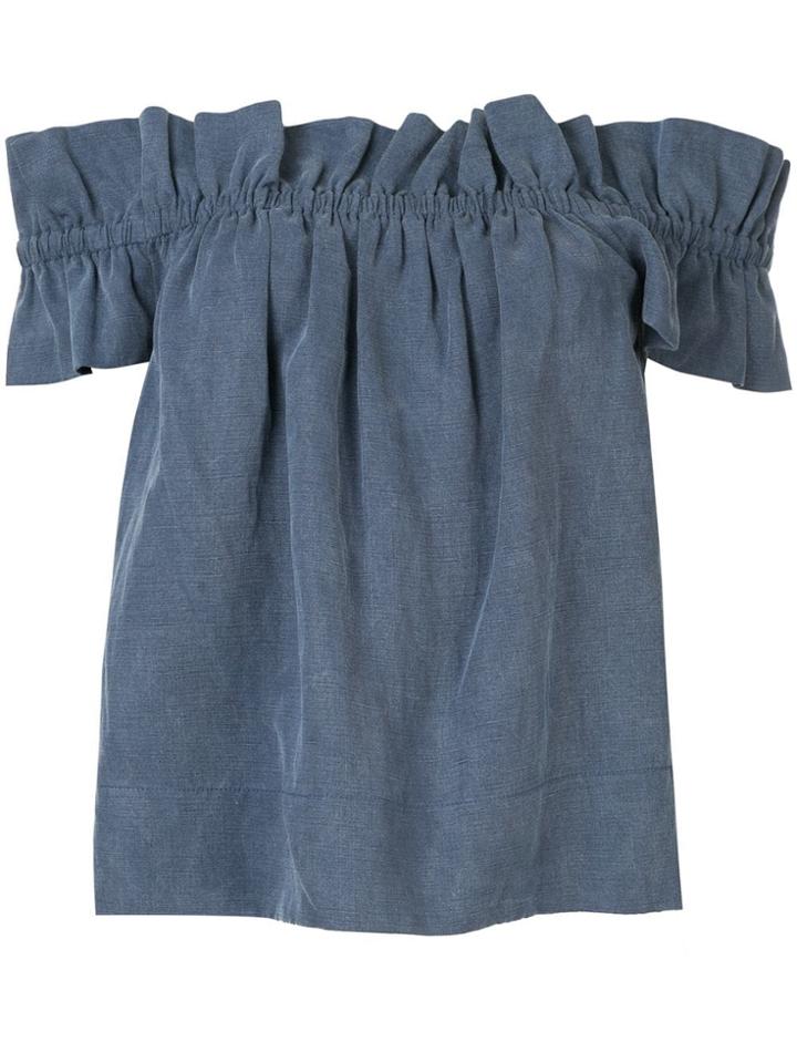 Ulla Johnson Off The Shoulder Top - Blue