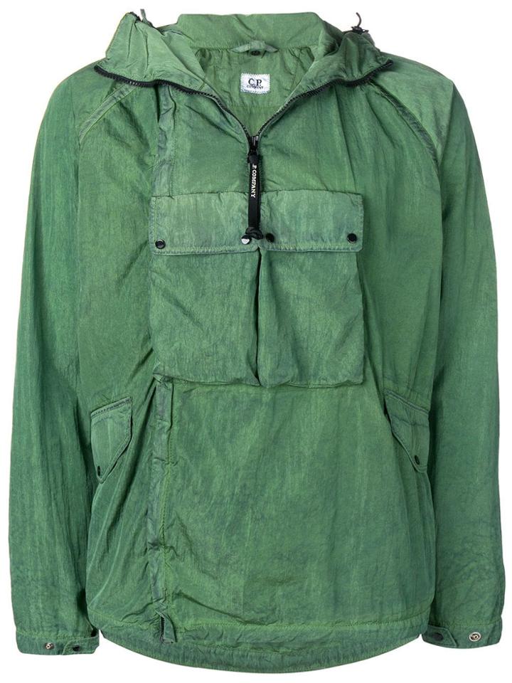 Cp Company Hooded Zip-up Jacket - Green