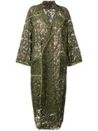 Y's Delicate Evening Lace Coat - Green