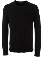 Rag & Bone Crew Neck Jumper, Men's, Size: Xxl, Black, Cashmere
