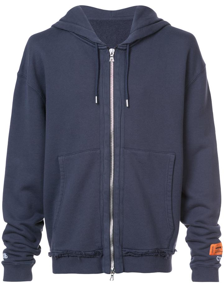 Heron Preston Zipped Hoodie - Blue