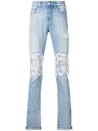 Mjb Distressed Slim-fit Jeans - Blue