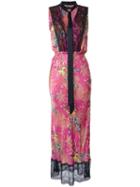 Romance Was Born Romance Was Born X Ultra Violet 'tenderly Brocade' Dress, Women's, Size: 12, Pink/purple, Silk