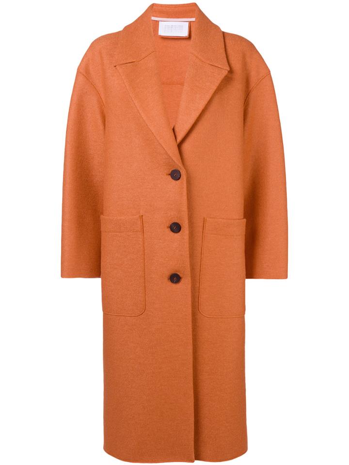 Harris Wharf London Oversized Coat - Yellow & Orange
