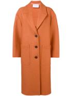 Harris Wharf London Oversized Coat - Yellow & Orange