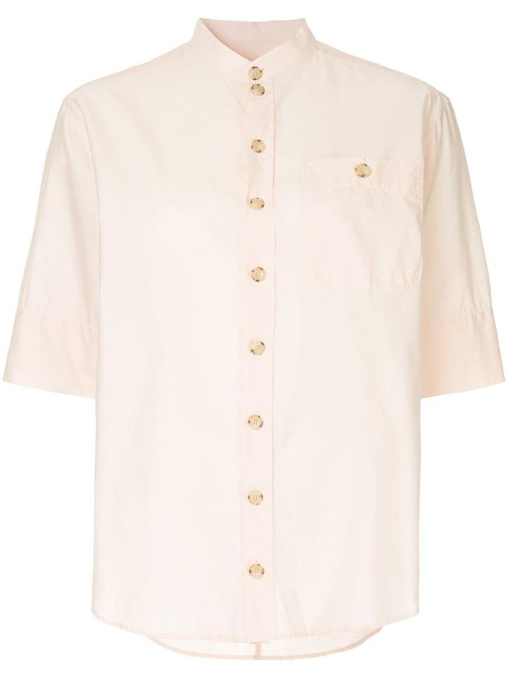 Bassike Shortsleeved Plain Shirt - Pink