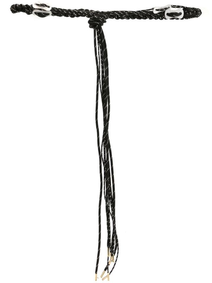 Sasquatchfabrix. Braided Rope Belt - Black