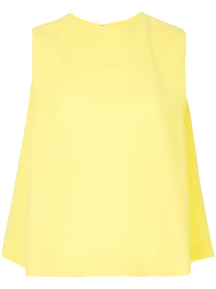 Le Ciel Bleu Side Tuck Blouse - Yellow & Orange