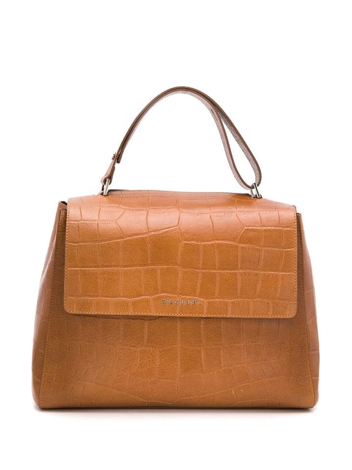 Orciani Sveva Kenya Tote - Brown
