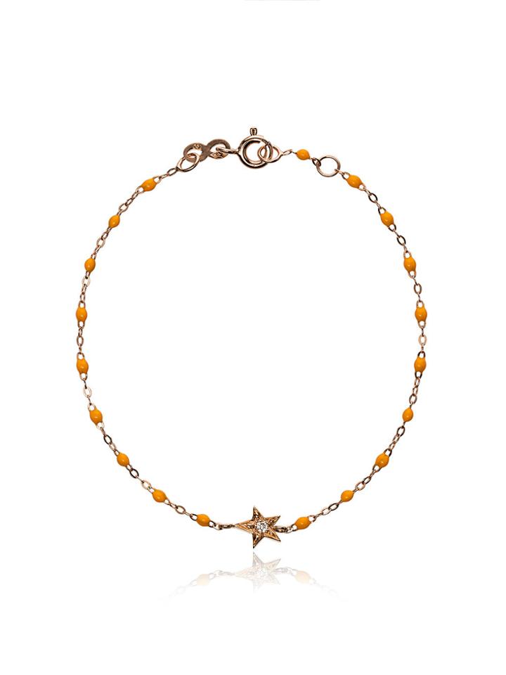 Gigi Clozeau Yellow Rg Star Diamond And Rose Gold Bracelet - Yellow &