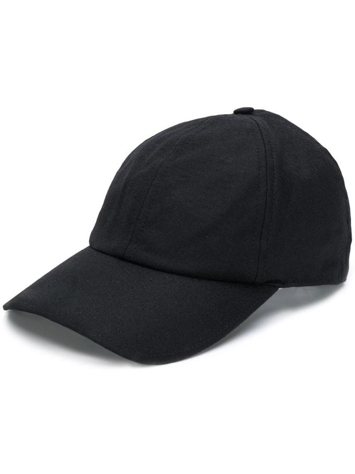 Officine Generale Twill Baseball Cap - Black