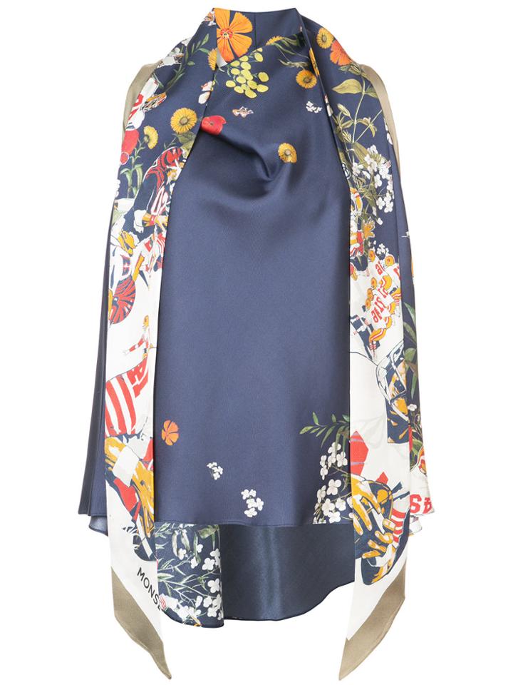 Monse Tie Neck Top - Multicolour