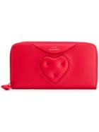 Anya Hindmarch Large Chubby Heart Zip-around Wallet - Red