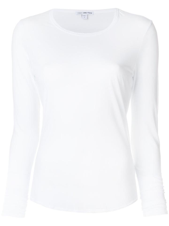 James Perse Scoop Neck Top - White