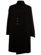 Aganovich Mid-length Coat, Men's, Size: 46, Black, Cotton