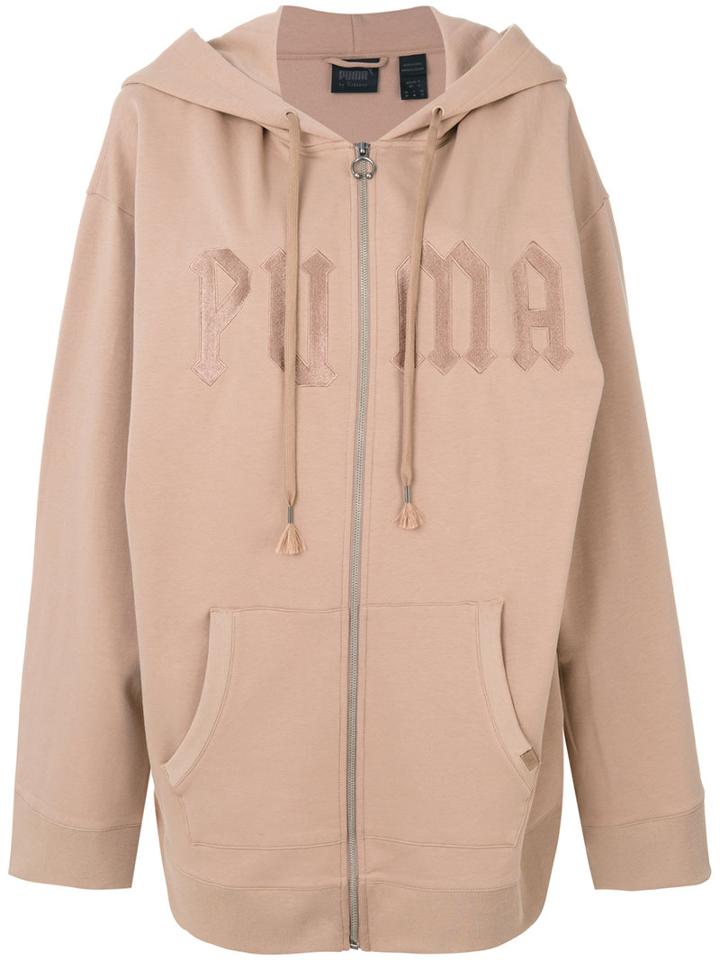 Fenty X Puma - Fleece Hoody With Harness - Women - Cotton/polyester/spandex/elastane - Xs, Brown, Cotton/polyester/spandex/elastane