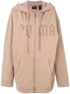 Fenty X Puma - Fleece Hoody With Harness - Women - Cotton/polyester/spandex/elastane - Xs, Brown, Cotton/polyester/spandex/elastane