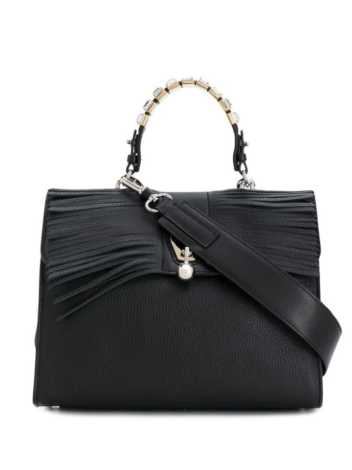 Ermanno Scervino Embellished Handle Tote - Black
