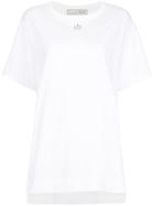 Tu Es Mon Trésor Sequin Power Button T-shirt - White