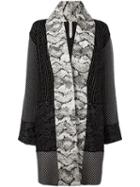 Antonio Marras 'snake Print Patterned' Cardi-coat, Women's, Size: Small, Black, Nylon/polyester/viscose/metallized Polyester
