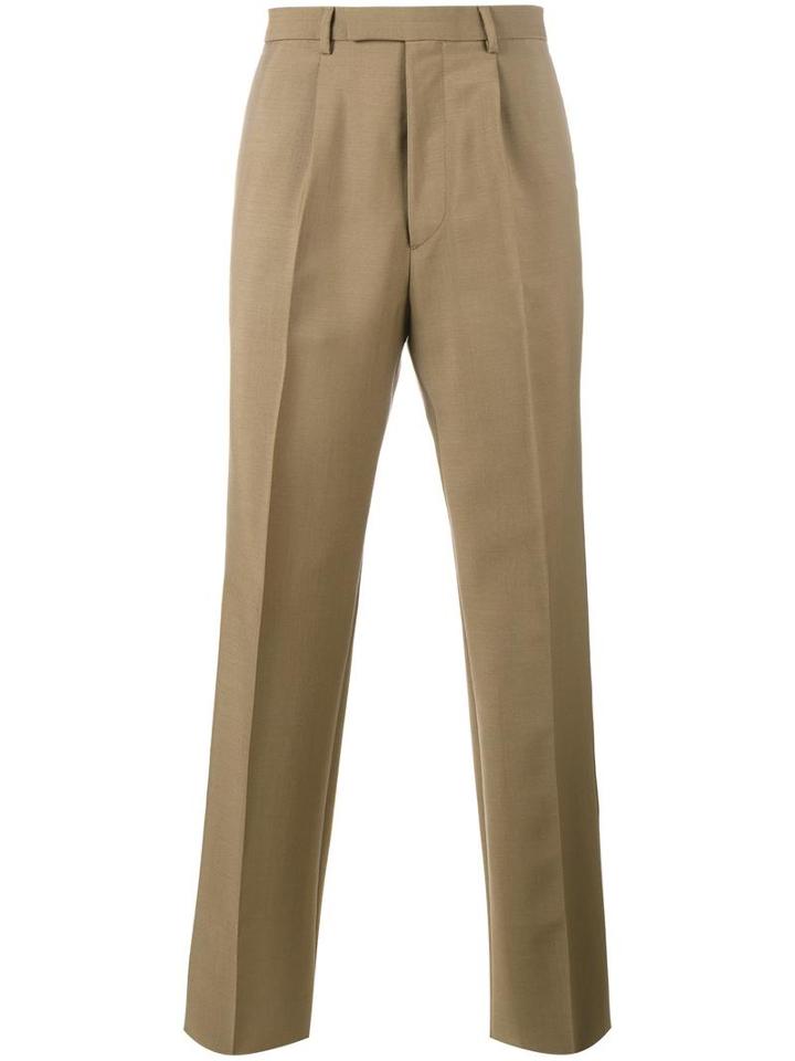 Valentino Straight-leg Trousers, Men's, Size: 48, Brown, Mohair/virgin Wool/cotton