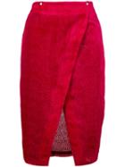 Roseanna - Textured Wrap Skirt - Women - Silk/viscose - 38, Pink/purple, Silk/viscose