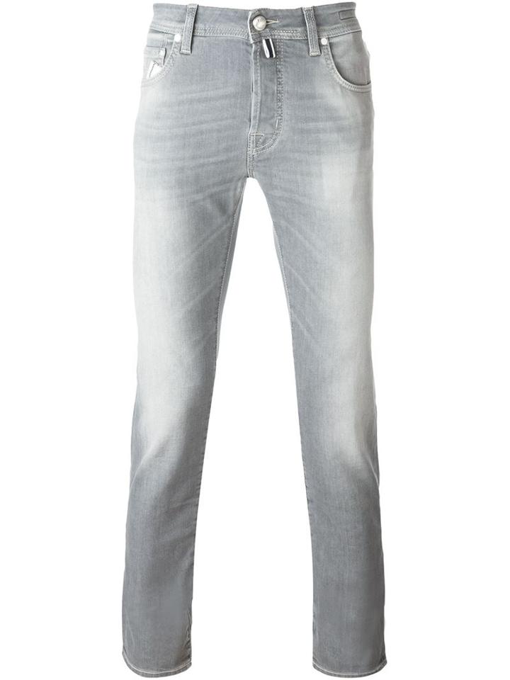 Jacob Cohen Slim-fit Jeans, Men's, Size: 35, Grey, Cotton/spandex/elastane
