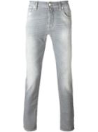 Jacob Cohen Slim-fit Jeans, Men's, Size: 35, Grey, Cotton/spandex/elastane