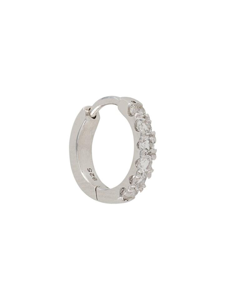Northskull Huggie Hoop Single Earring - Silver
