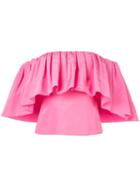 Carolina Herrera Off The Shoulder Blouse - Pink