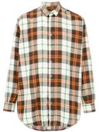 À La Garçonne Oversized Checkered Shirt - Brown