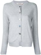 Torrazzo Donna - Crew Neck Cardigan - Women - Acrylic - One Size, Grey, Acrylic