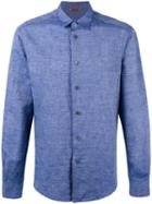 Barena Plain Shirt, Size: 46, Blue, Cotton/linen/flax