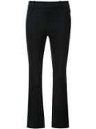 Derek Lam 10 Crosby - Cropped Flare Trouser - Women - Cotton/spandex/elastane - 4, Blue, Cotton/spandex/elastane