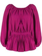 Mara Hoffman Cinched Waist Blouse - Pink