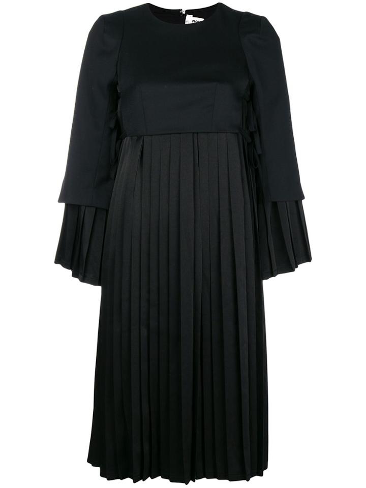 Comme Des Garçons Noir Kei Ninomiya Empire Line Pleated Dress - Black