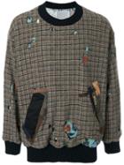Kolor Houndstooth Pattern Jumper - Brown
