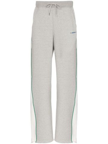 Maison Kitsune X Ader Error Piped Panel Sweatpants - Grey