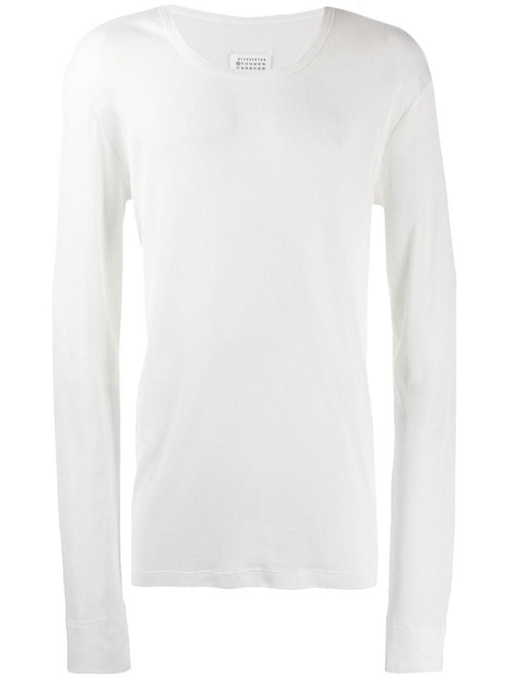 Maison Margiela Classic Ribbed T-shirt - White