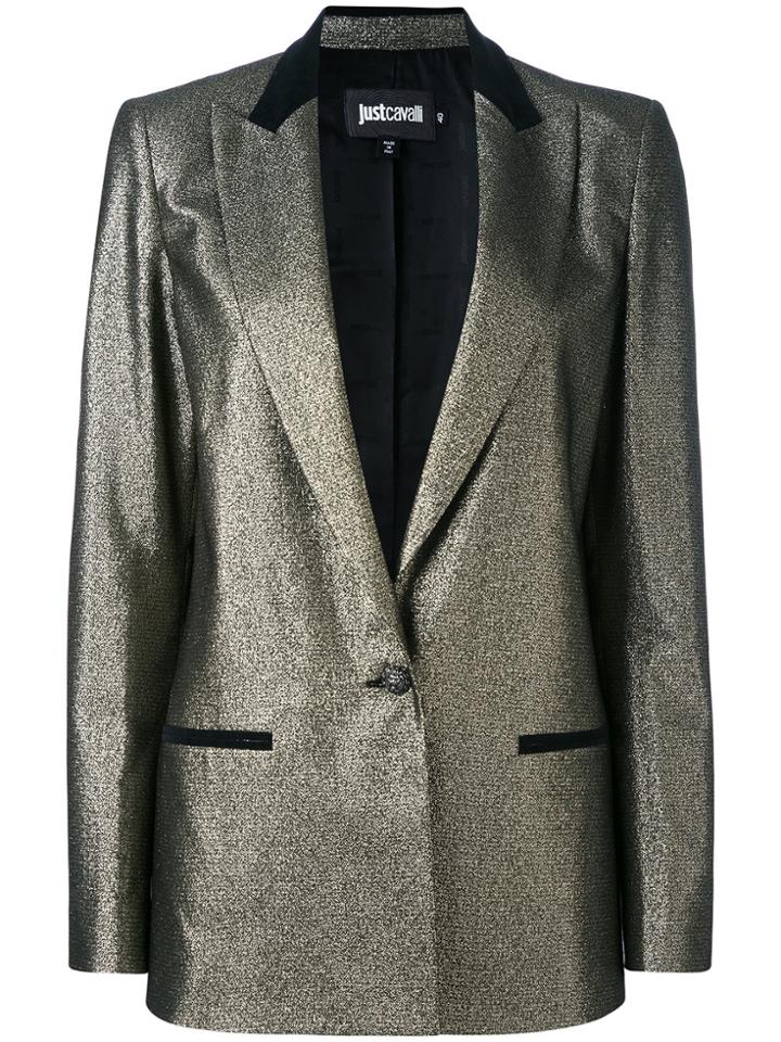 Just Cavalli Metallic Blazer - Yellow & Orange