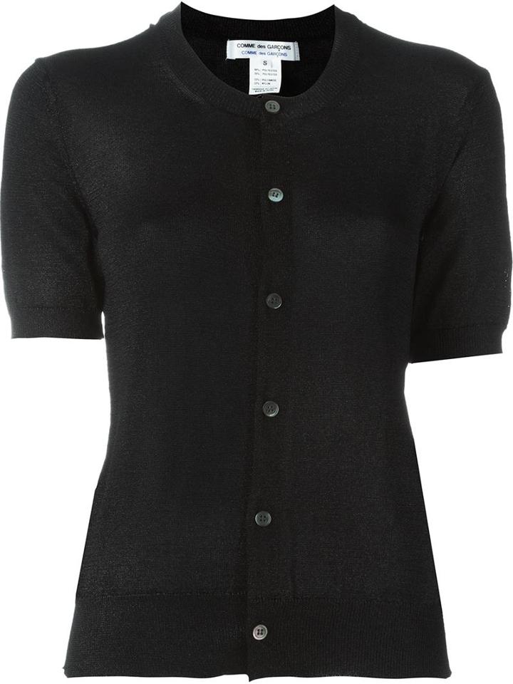 Comme Des Garçons Comme Des Garçons Shimmering Short Sleeve Cardigan