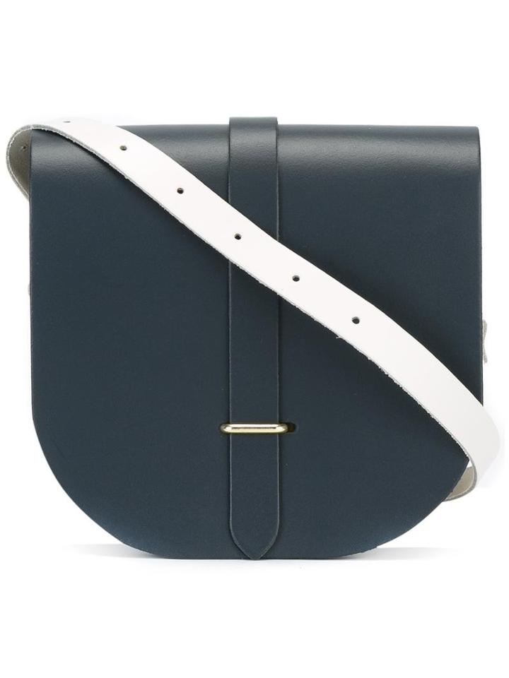 The Cambridge Satchel Company Small Saddle Bag, Women's, Black, Calf Leather