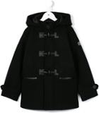 Karl Lagerfeld Kids Hooded Duffle Coat, Boy's, Size: 10 Yrs, Black
