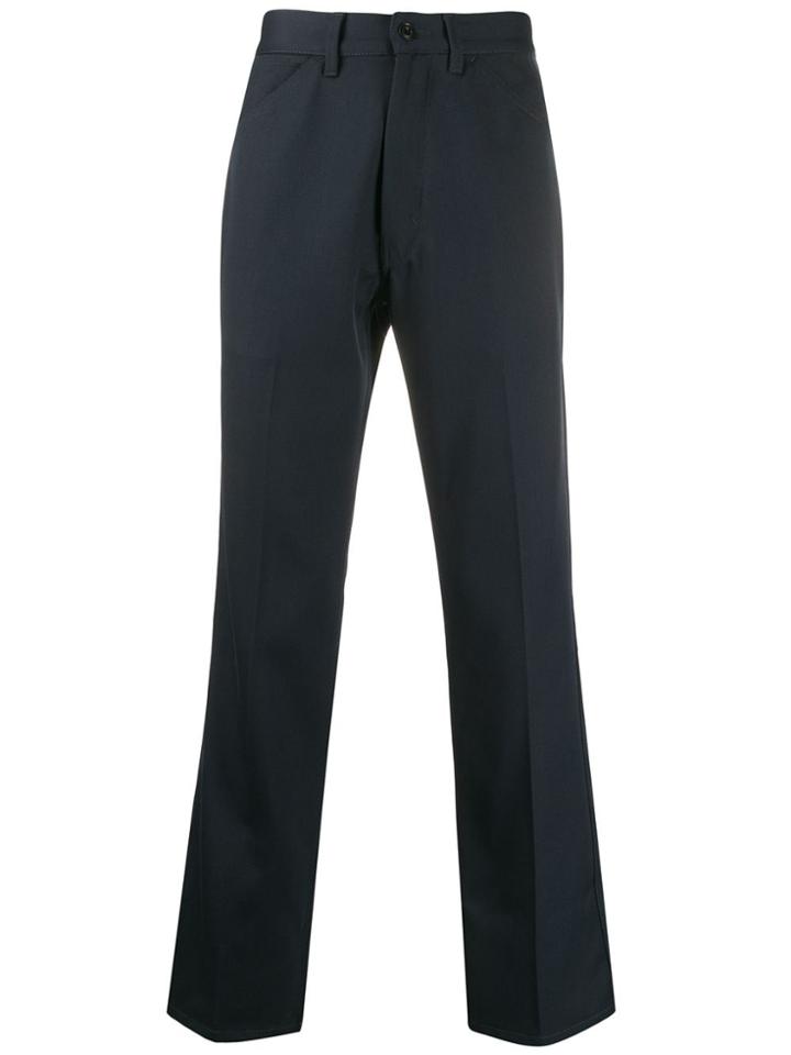 Lemaire Straight Tailored Trousers - Blue