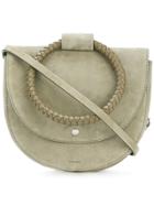 Theory Round Handle Shoulder Bag - Green