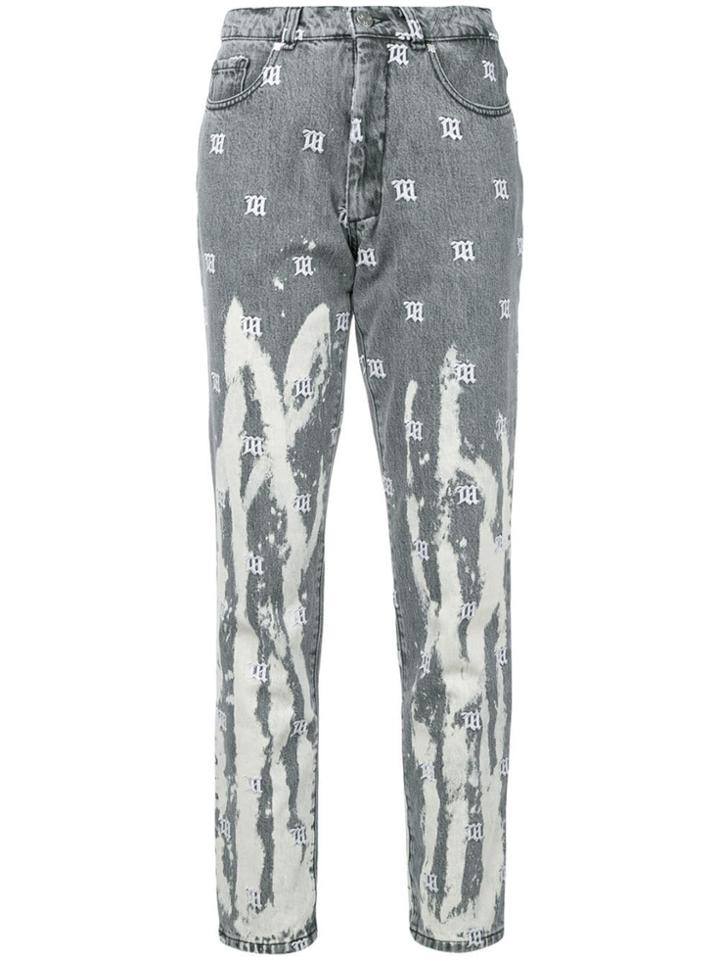 Misbhv Embroidered Jeans - Grey