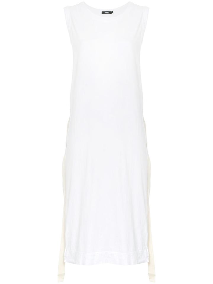 Bassike Drawstring Dress, Women's, Size: 8, White, Cotton