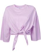 Tome Front Knot Top - Pink & Purple