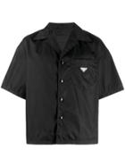 Prada Boxy Shortsleeved Shirt Jacket - Black